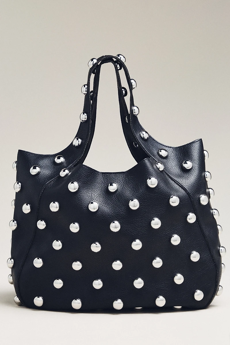 The Sonia Medium Slouchy Studded Tote Bag