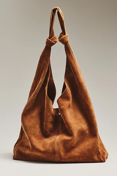 Knotted Suede Tote