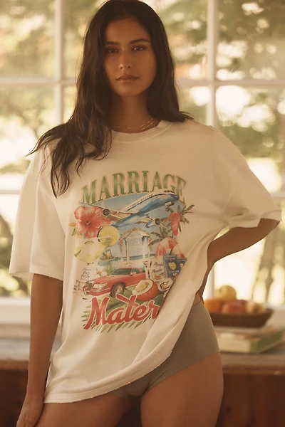 BRIDEMERCH Honeymoon Oversized Graphic Tee