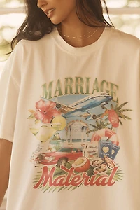 BRIDEMERCH Honeymoon Oversized Graphic Tee