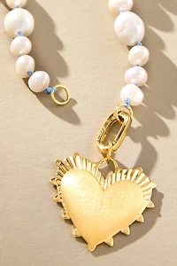 Hart Baroque Pearl Heart Charm Necklace