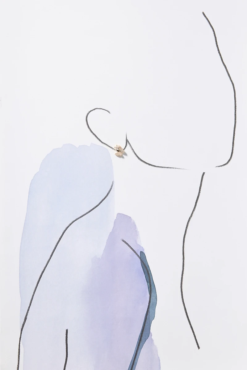 Pavé Butterfly Post Earrings