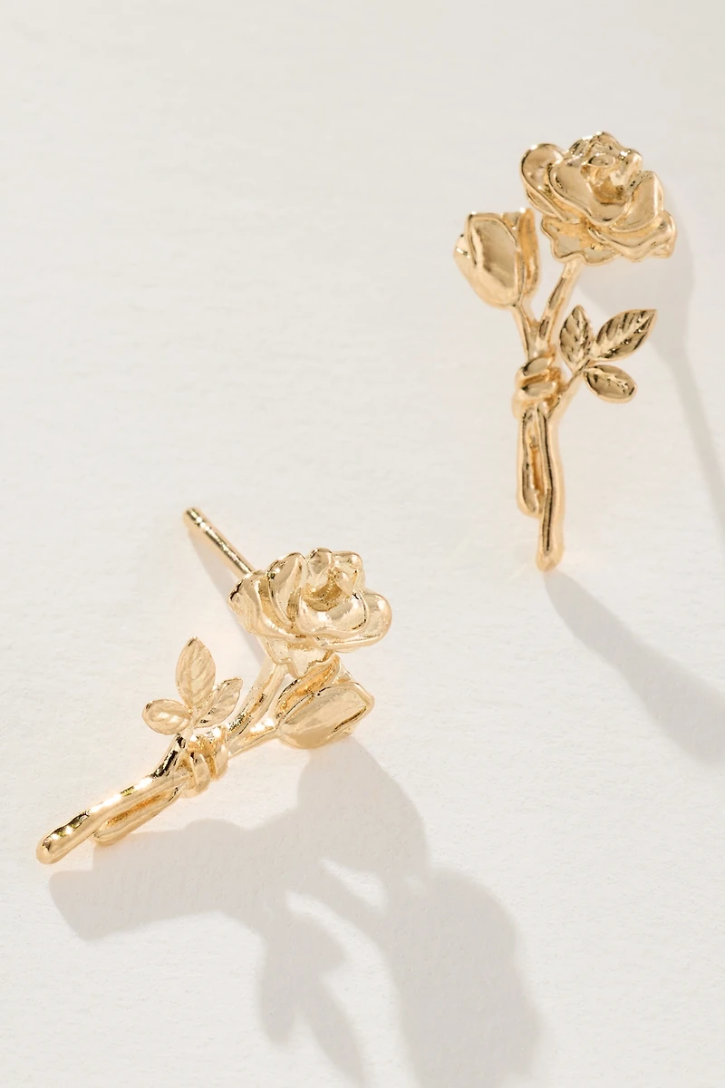 Rose Post Earrings