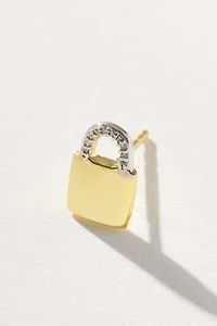 Pavé the Way Lock Your Superpower Stud Earrings