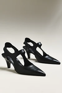 Reike Nen Petal Pointed-Toe Slingback Heels
