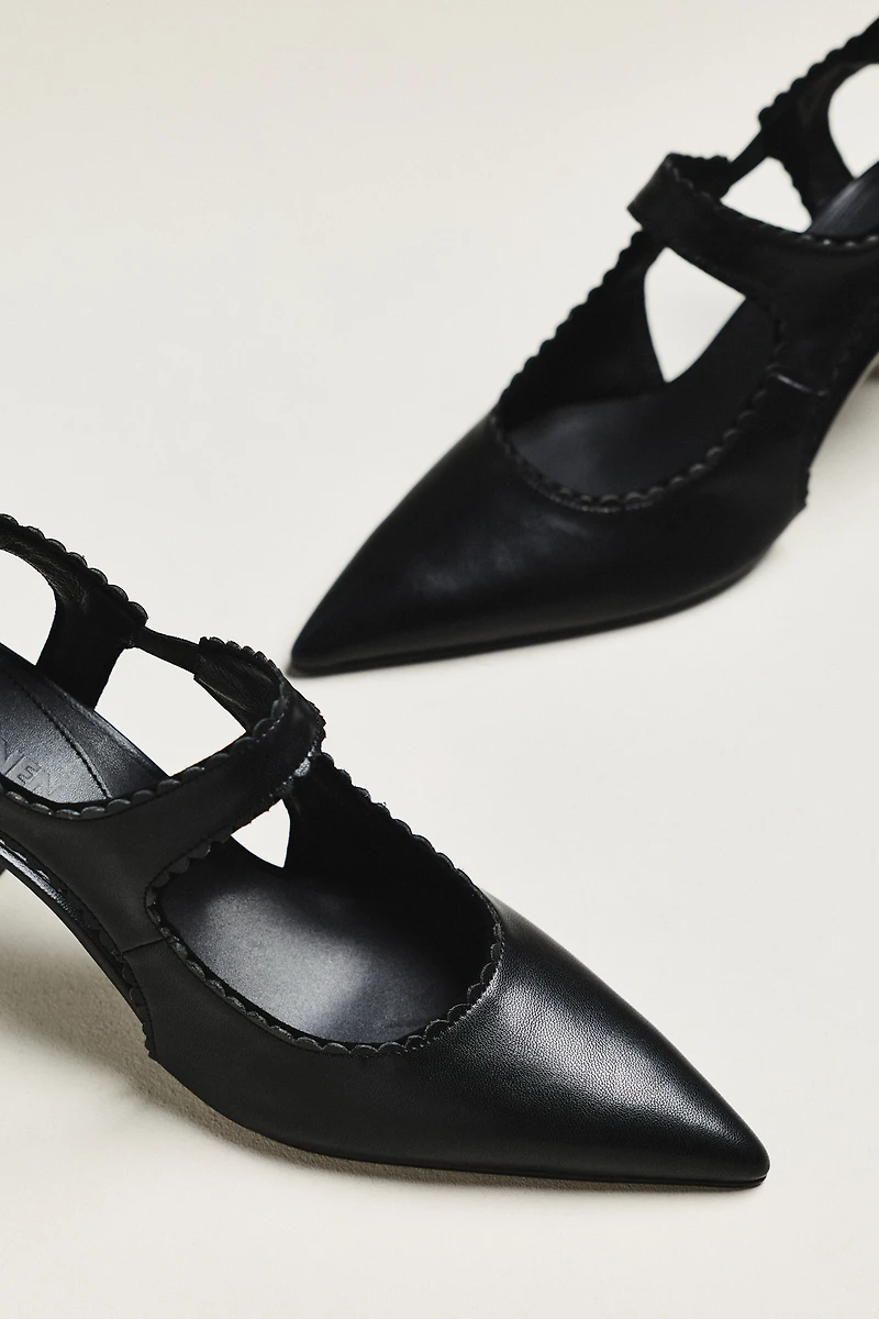 Reike Nen Petal Pointed-Toe Slingback Heels