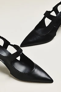 Reike Nen Petal Pointed-Toe Slingback Heels