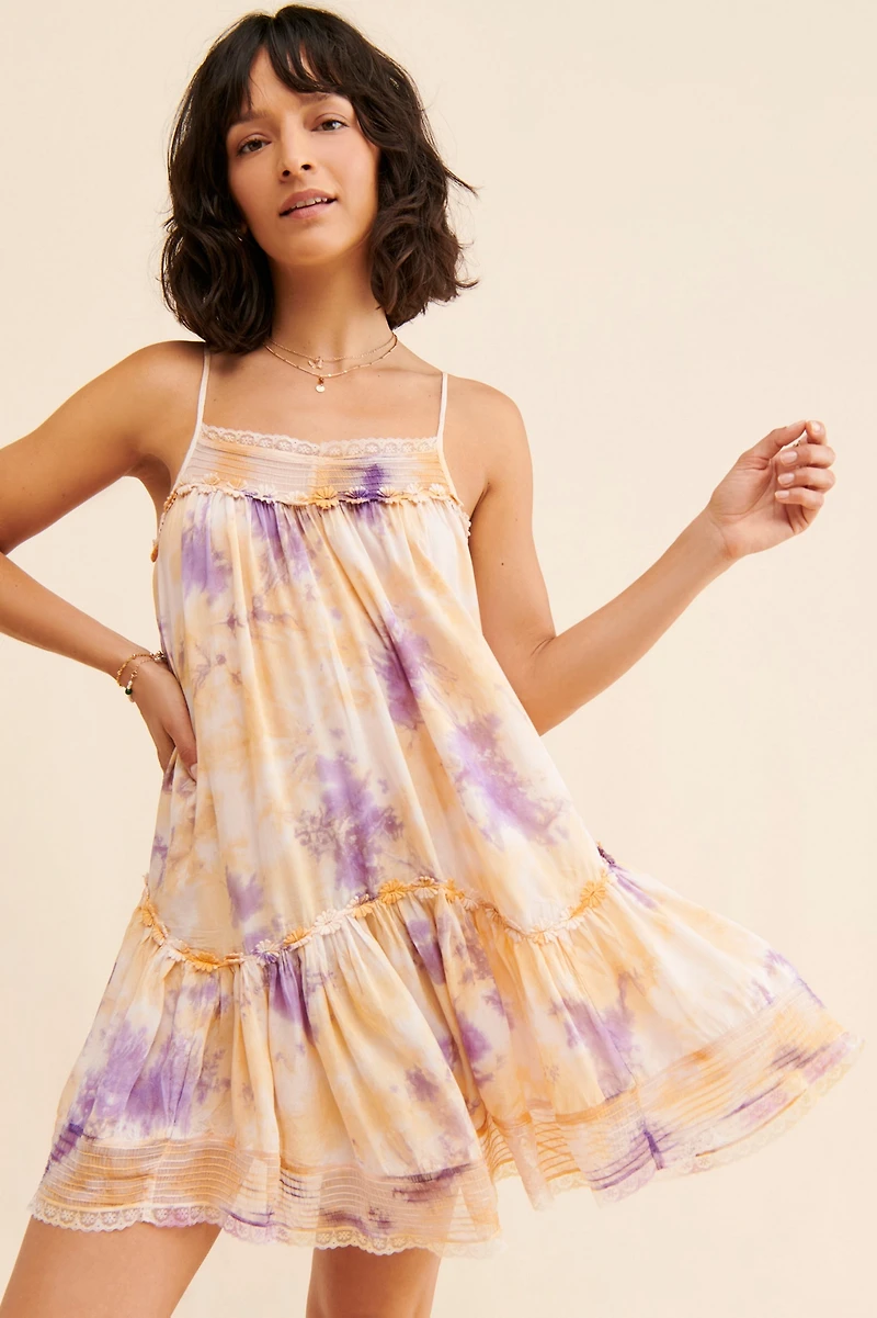 Tie-Dye Lace Dress