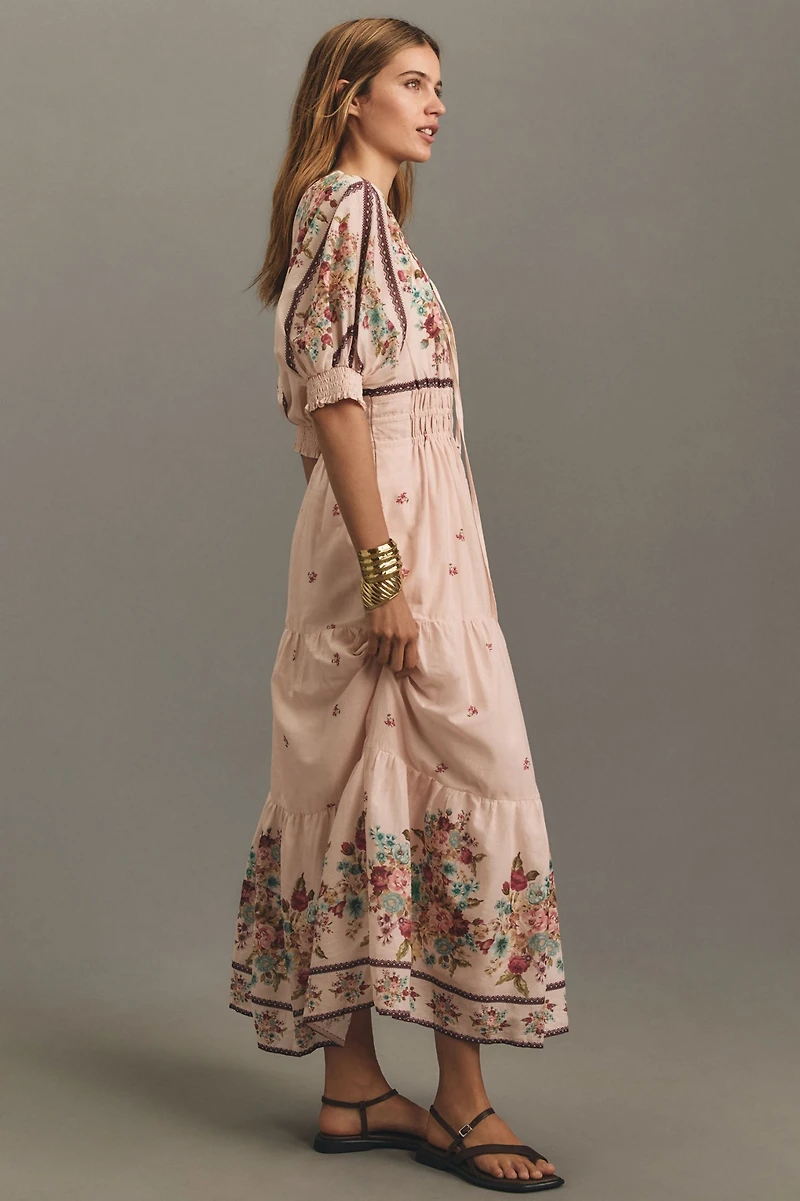 The Somerset Puff-Sleeve Maxi Dress