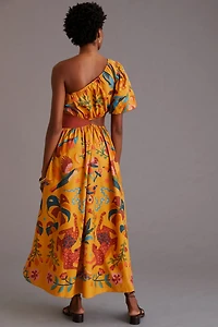 FARM Rio One-Shoulder Maxi Dress