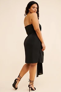 Eloquii Rosette Train Mini Dress