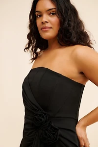 Eloquii Rosette Train Mini Dress