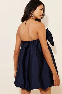BHLDN Livia Strapless Bow Tent Mini Dress
