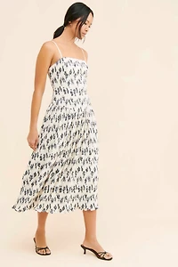 Hutch Plissé Floral Dress