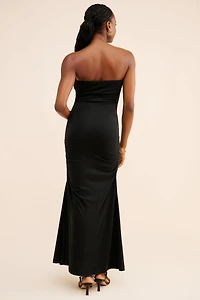 Sandwashed Strapless Maxi Dress