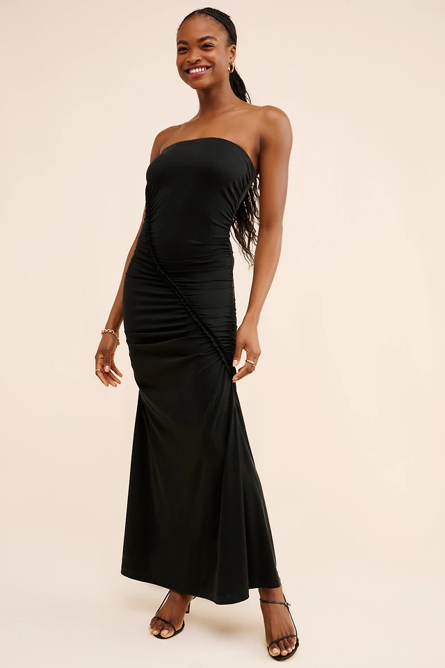 Altar'd State Paityn Floral Strapless Maxi Dress | The Summit