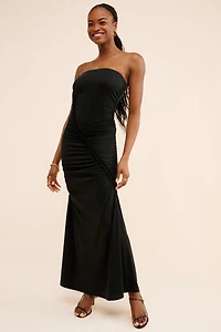 Sandwashed Strapless Maxi Dress