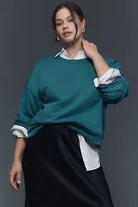 Maeve Martini Icon Long-Sleeve Crew-Neck Pullover Sweater