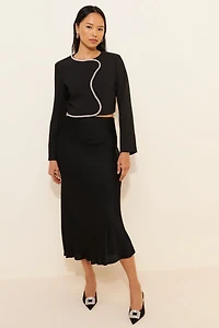 Line + Dot Tate Rhinestone Blazer