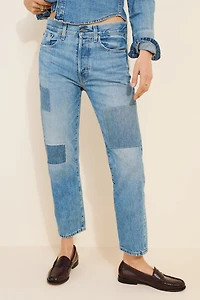Edwin Kali Ankle Patchwork Jeans