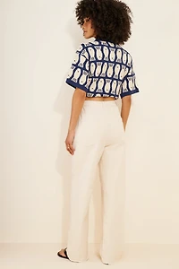 Line + Dot Jaden Drawstring Straight Leg Jeans
