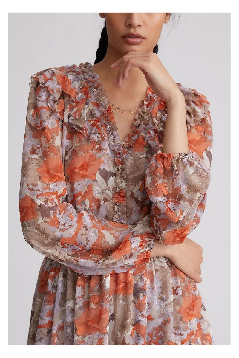 Current Air Ruffle Layered Mini Dress