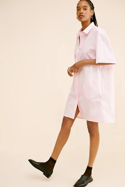 Marimekko Monoliitti Unikko Cotton Shirt Dress