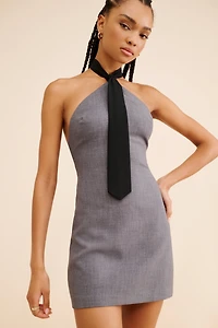 If By Sea Tie Mini Dress