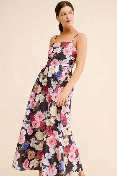 If By Sea A-Line Floral Maxi Dress