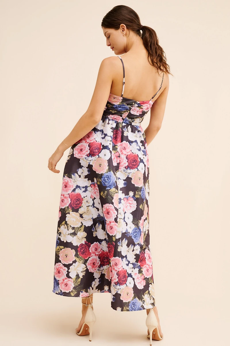 If By Sea A-Line Floral Maxi Dress