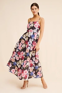 If By Sea A-Line Floral Maxi Dress