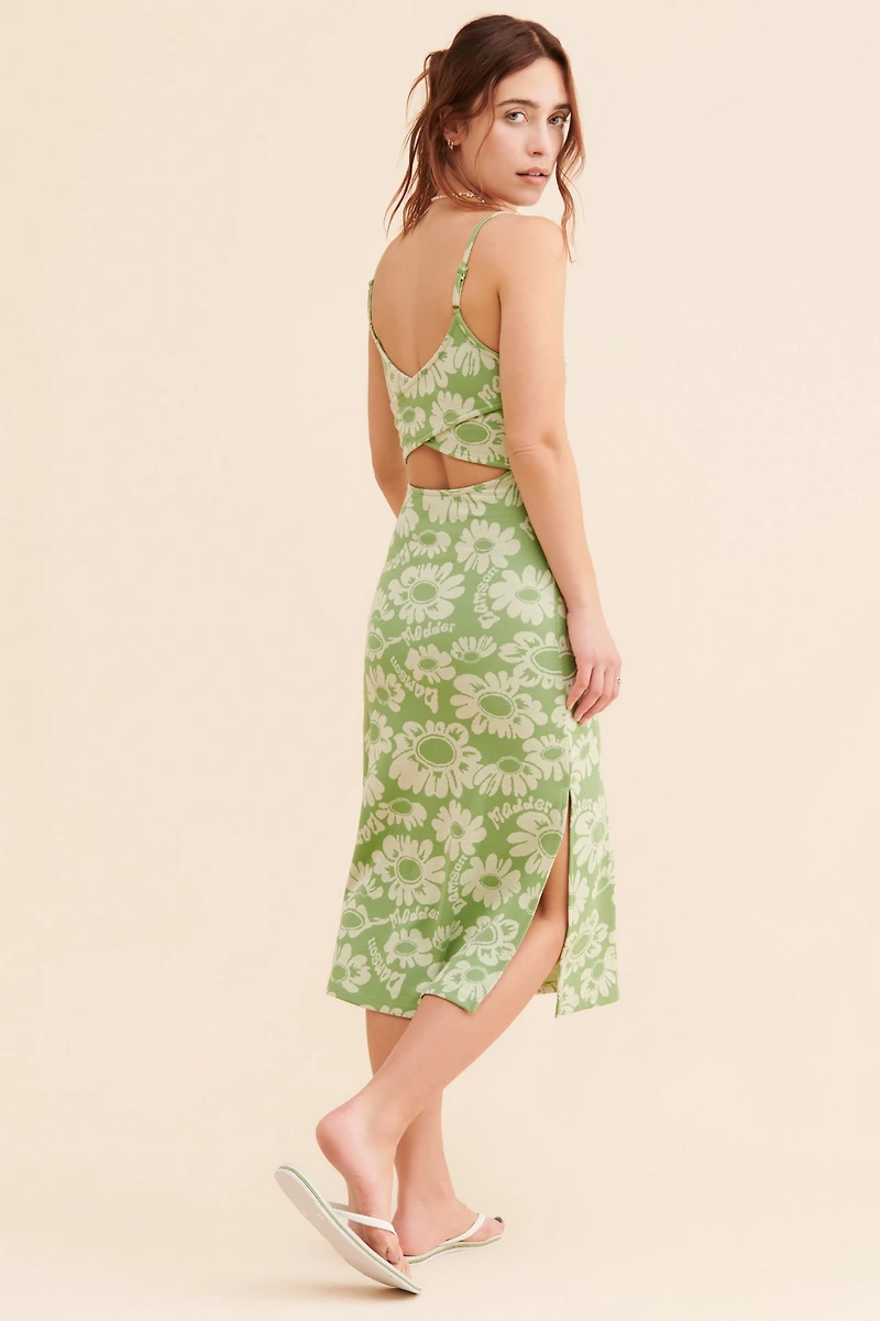 Damson Madder Verity Jacquard Midi Dress