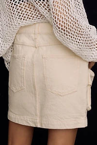 Pilcro Denim Cargo Mini Skirt