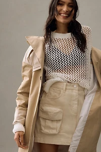 Pilcro Denim Cargo Mini Skirt