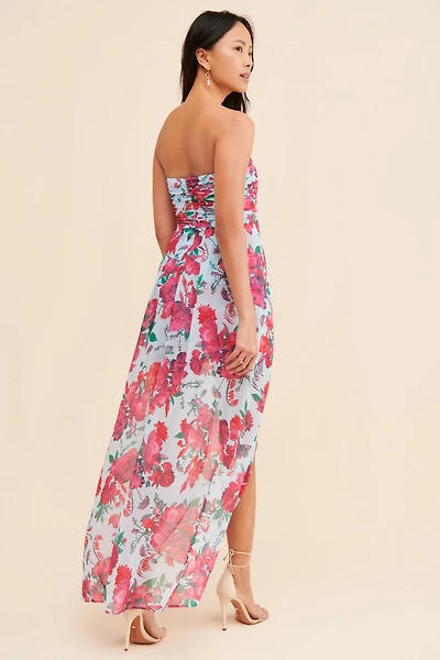 Hutch Icy Garden Floral Hi-Low Dress