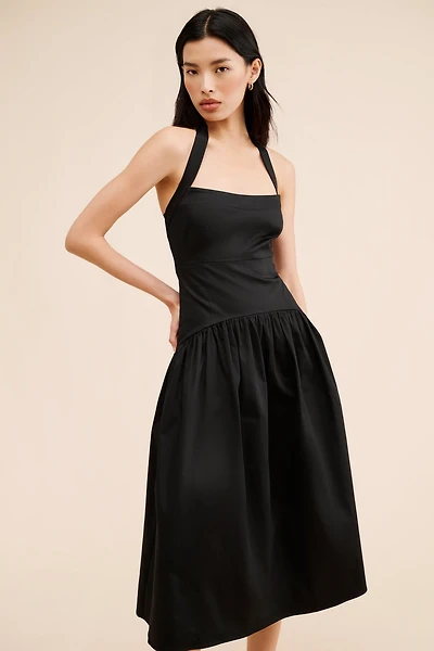 BHLDN Zetta Drop-Waist Midi Dress