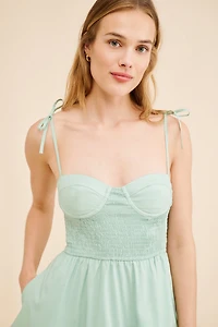Hutch Tie Strap Smocked Bodice Dress