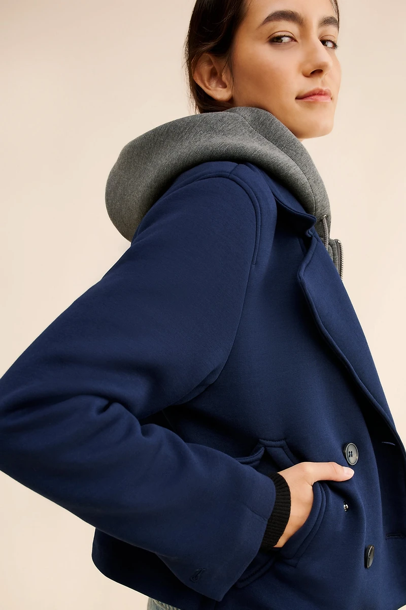 Maeve Twofer Hooded Peacoat