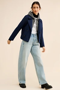 Maeve Twofer Hooded Peacoat