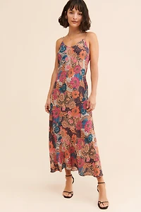Kachel Floral Bias Slip Dress