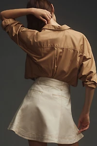 Pilcro Kick Flare Mini Skirt