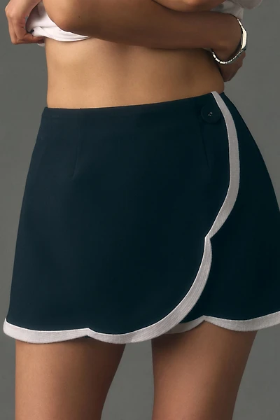 Maeve Scallop Trim Skort