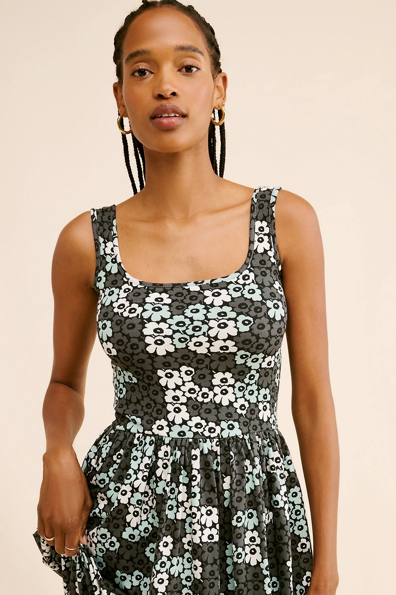 Marimekko Dekadi Unikko Jersey Midi Dress