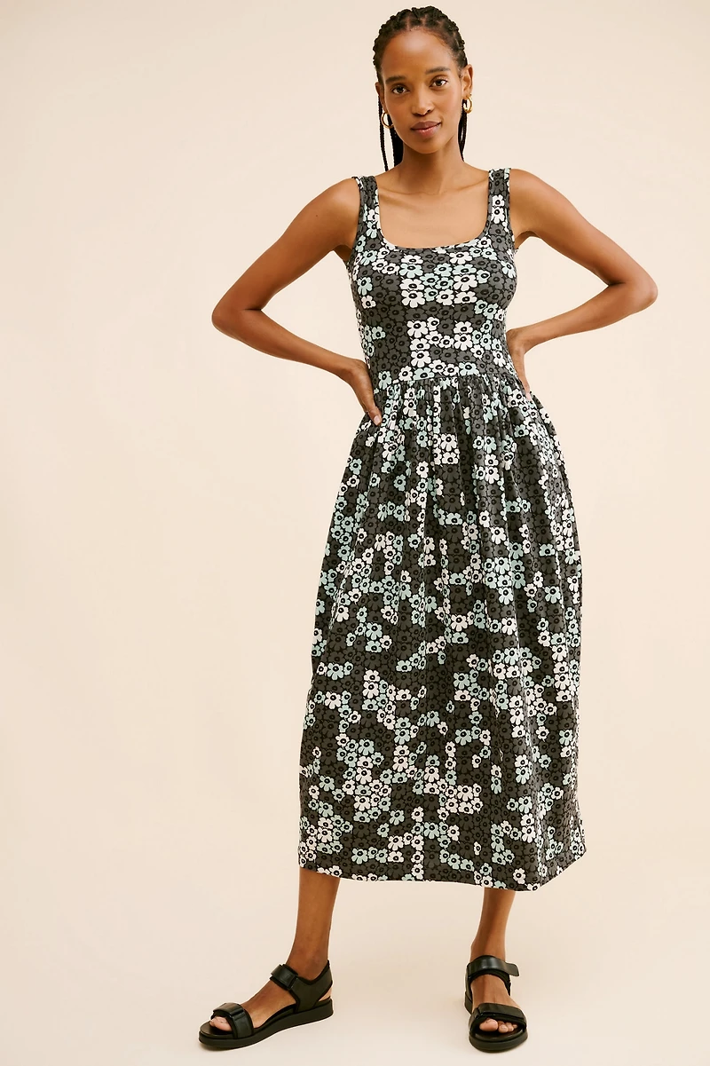 Marimekko Dekadi Unikko Jersey Midi Dress