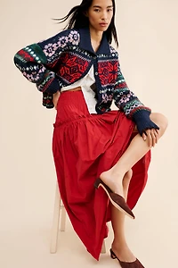 Mare Smocked Waist Maxi Skirt