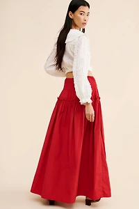 Mare Smocked Waist Maxi Skirt