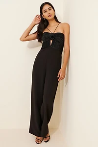AMUR Quindell Rosette Jumpsuit