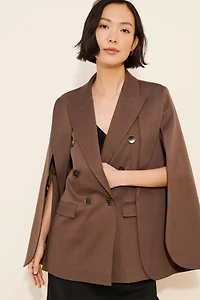 Mare Double Breasted Cape Blazer