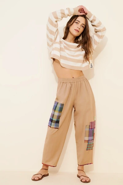 Rujuta Sheth Collage High-Rise Pants