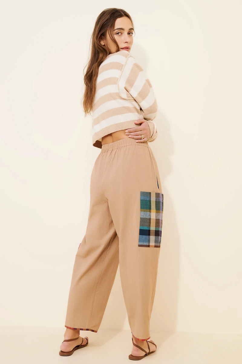 Rujuta Sheth Collage High-Rise Pants